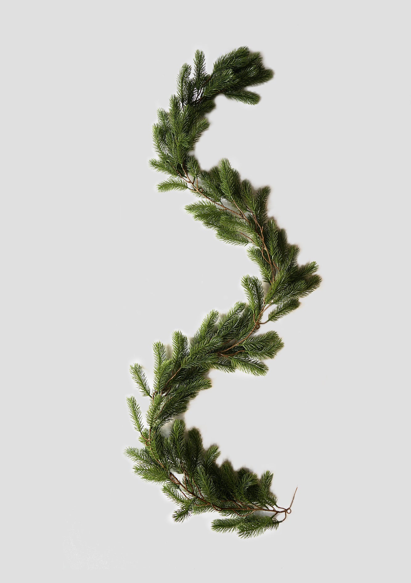 Realistic Green Faux Pine Garland - Lush Christmas Holiday Decor