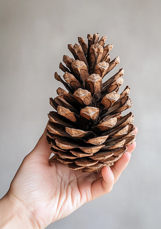 Bag of 5 Preserved Natural Large Dried Pine Cones – Perfect for Rustic Decor, Crafts, and DIY Projects