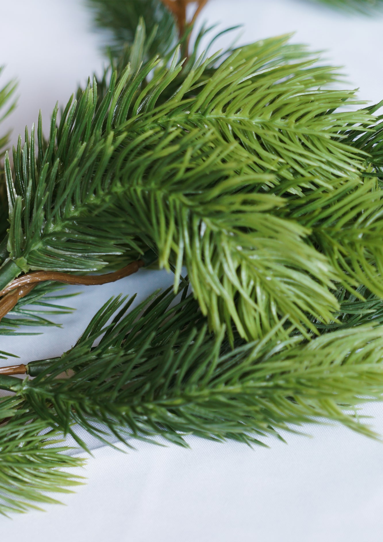 Realistic Mix Green Faux Pine Garland - Lush Christmas Holiday Decor